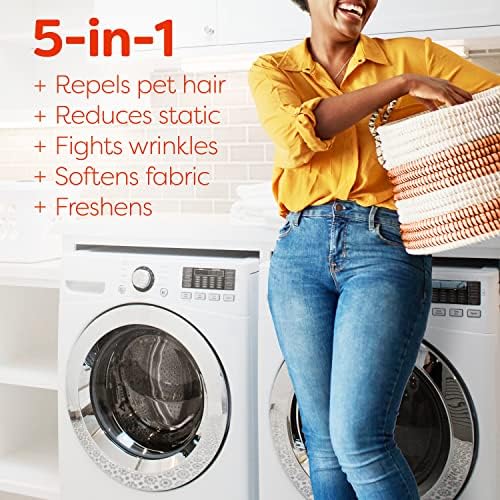 Bounce Dryer Sheets, Pet Hair and Lint Guard, Mega Size, Fresh Scent, 60 Count - Image 5