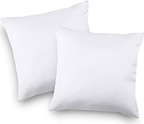 Utopia Bedding Throw Pillows Insert (Pack of 2, White) - 20 x 20 Inches - Image 2