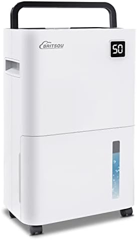 Dehumidifier 3500 Sq. Ft 50 Pint BRITSOU Dehumidifiers for Home Basements