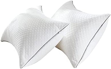 Pillows Queen Size 2 Pack for Bed Sleeping - Hotel Pillow for Side Stomach