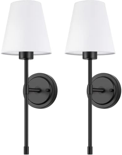 ShineTech Wall Sconces Set of 2, Hardwired Retro Industrial Wall Lamp - Image 9
