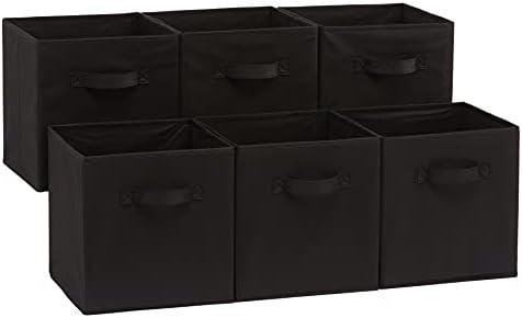 Amazon Basics Collapsible Fabric Storage Cubes Organizer with Handles