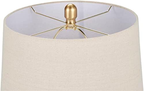 Nourison 23" Earth Brown Rustic Ceramic Jar Table Lamp for Bedroom - Image 7