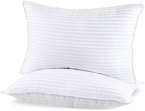 SHERWOOD Pillows Queen Size 2 Pack Hotel Pillow with Cotton Cover and Down