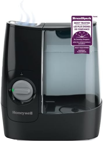 Honeywell HWM845BC Soothing Comfort Warm Mist Humidifier, Black