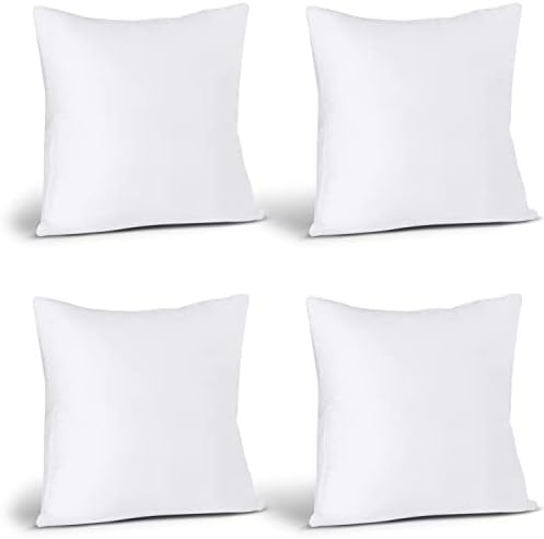 Utopia Bedding Throw Pillow Insert (Set of 4, White), 18 x 18 Inches Pillow - Image 2