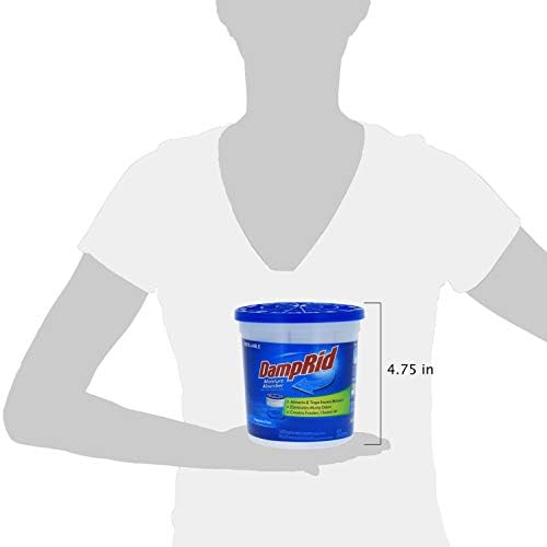 DampRid Fragrance Free Refillable Moisture Absorber - 10.5oz Cup Traps Moisture - Image 8
