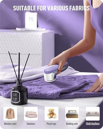 Ruidla Fabric Shaver Defuzzer, Electric Lint Remover, Rechargeable Sweater - Image 4