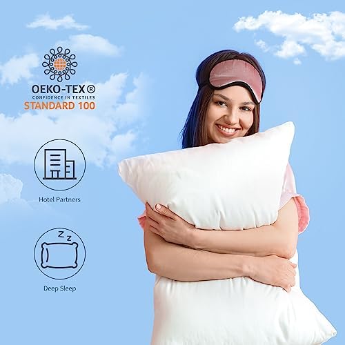 Sherwood Hotel Collection Bed Pillows for Sleeping 2 Pack Queen Size, Soft - Image 4