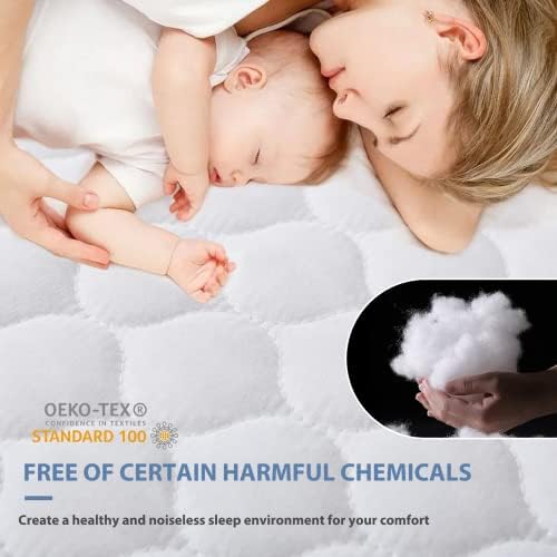 100% Waterproof Mattress Protector Queen, HYMOKEGE Quilted Mattress Cover - Image 6