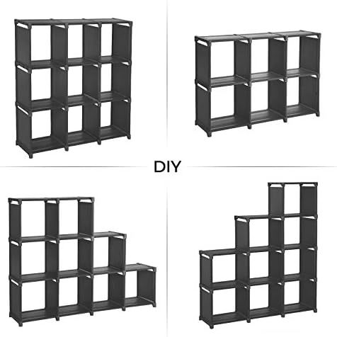 SONGMICS 9-Cube DIY Storage Shelves, Open Bookshelf Closet Organizer Rack - Image 5