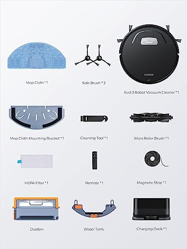 Laresar Robot Vacuums and Mop Combo,4500Pa Suction, Mop with Smart Dynamic - Image 8