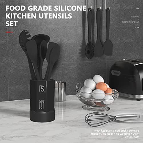 Silicone Cooking Utensils Set - 446°F Heat Resistant Kitchen Utensils,Turner - Image 2