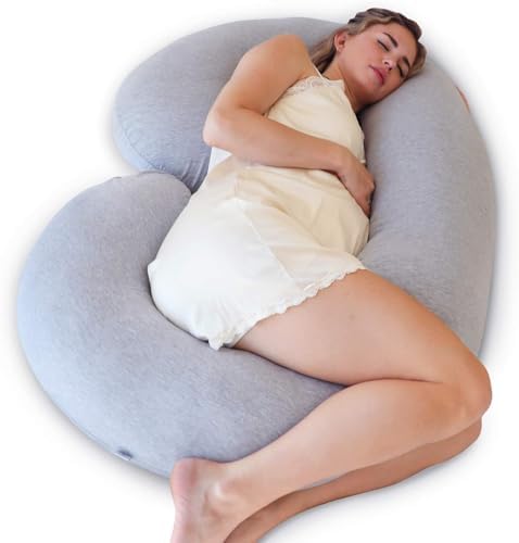 PharMeDoc Pregnancy Pillow, Body Pillow, C-Shape - Oreiller de Corps