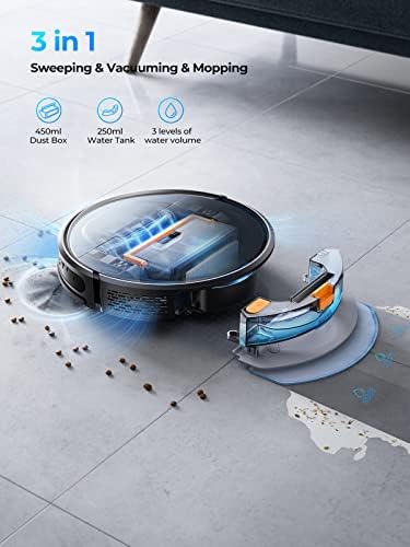 Laresar Robot Vacuums and Mop Combo,4500Pa Suction, Mop with Smart Dynamic - Image 3
