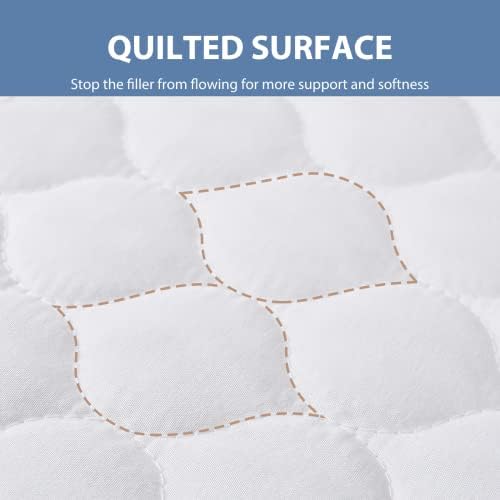 100% Waterproof Mattress Protector Queen, HYMOKEGE Quilted Mattress Cover - Image 2