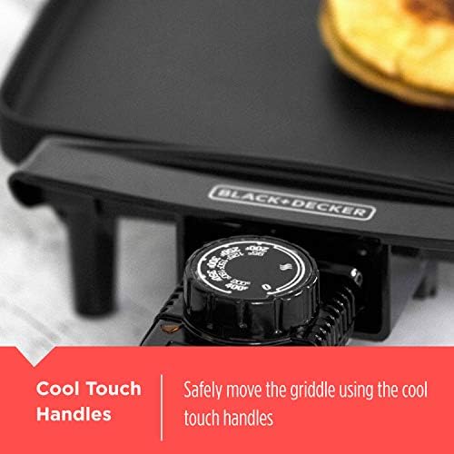 BLACK+DECKER Electric Griddle with Removable Temperature Probe, Indoor Grill - Image 6