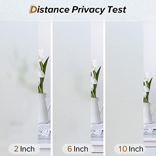 Rabbitgoo Window Films for Privacy, Static Cling Frosted Glass Window Sticker - Image 9