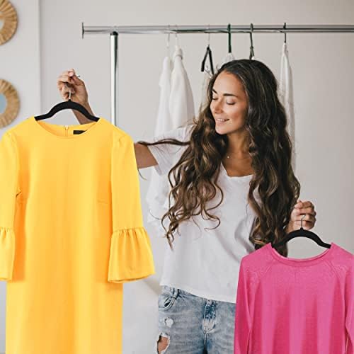 Utopia Home Pack of 50 Premium Non Slip Velvet Hangers 360 Degree rotatable Hook - Image 6