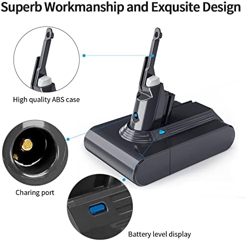 Battery Replacement for Dyson V7, 21.6V 4600mAh Li-ion Battery Compatible - Image 5