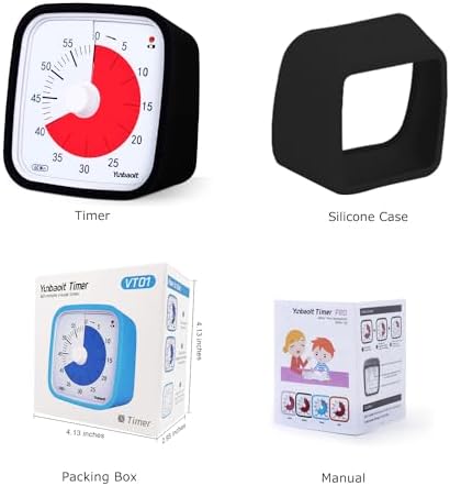 Visual Timer with Protective Case, Yunbaoit Upgraded 60-Minute Countdown Timer - Image 7