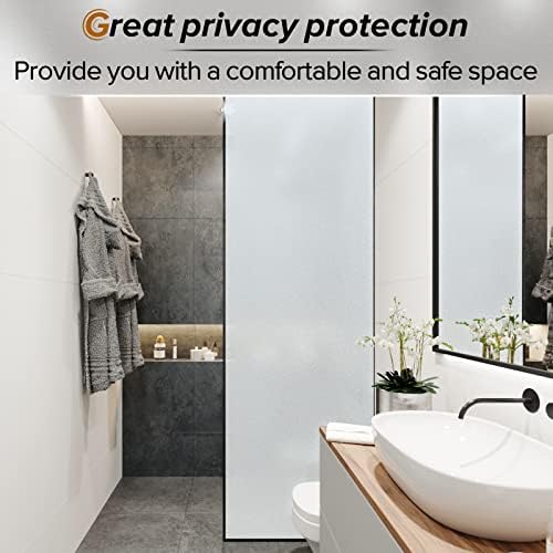 Rabbitgoo Window Films for Privacy, Static Cling Frosted Glass Window Sticker - Image 8