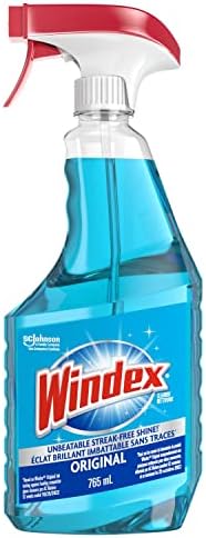 Windex Original Blue Glass and Window Cleaner, Bottles Made from 100% Recycled
