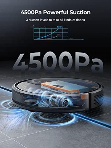 Laresar Robot Vacuums and Mop Combo,4500Pa Suction, Mop with Smart Dynamic - Image 2