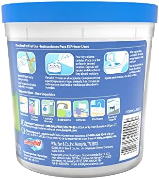 DampRid Fragrance Free Refillable Moisture Absorber - 10.5oz Cup Traps Moisture - Image 3