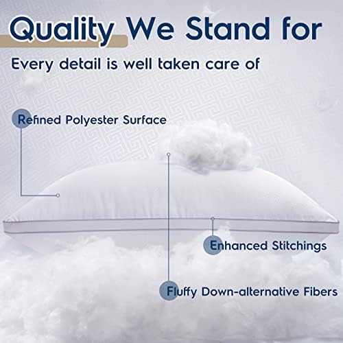viewstar Pillows Queen Size 2 Pack, Soft Hotel Bed Pillows for Back Side - Image 5