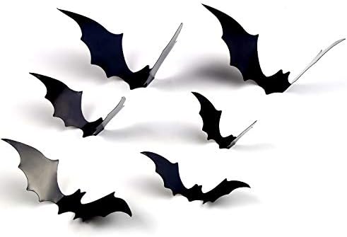 DIYASY Bats Wall Decor,120 Pcs 3D Bat Halloween Decoration Stickers for Home - Image 4