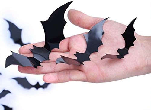 DIYASY Bats Wall Decor,120 Pcs 3D Bat Halloween Decoration Stickers for Home - Image 3