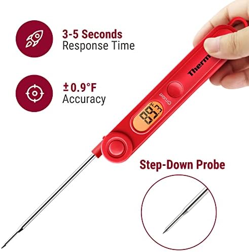 ThermoPro TP03B Digital Instant Read Meat Thermometer with Backlight LCD - Image 2