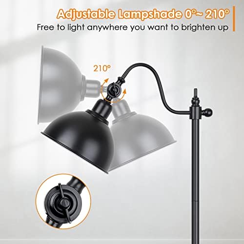 Mlambert Industrial LED Standing Floor Lamp Modern with 11W LED Bulb - Image 3