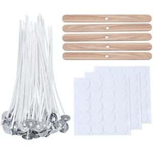VABNEER 100 Piece 100% Natural Cotton Candle Wick for Candle Making Candle DIY