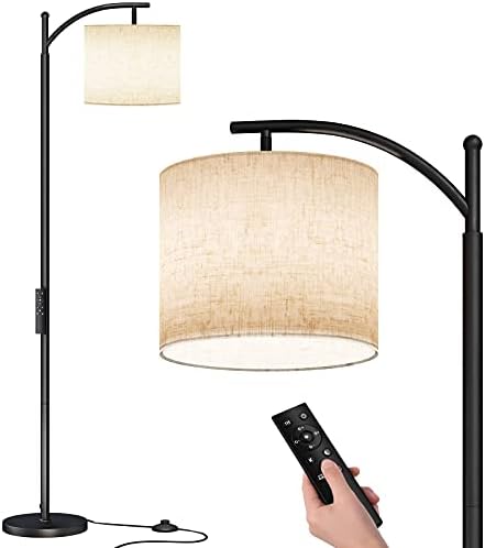 SUNMORY Arc Floor Lamp, Modern Floor Lamp with Romote Control and Stepless