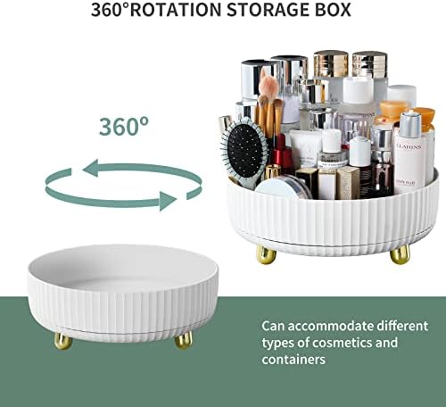 funest Makeup Perfume Organizer, 360 Degree Rotating Lazy Susan Cosmetic Desk - Image 2