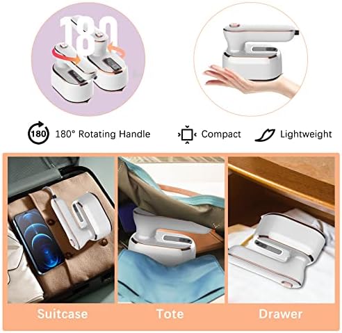 Portable Iron Steamer for Clothes, Compact Travel Size Mini Steamer - Image 6
