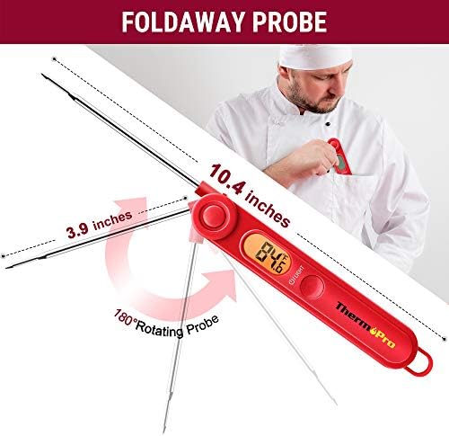 ThermoPro TP03B Digital Instant Read Meat Thermometer with Backlight LCD - Image 3