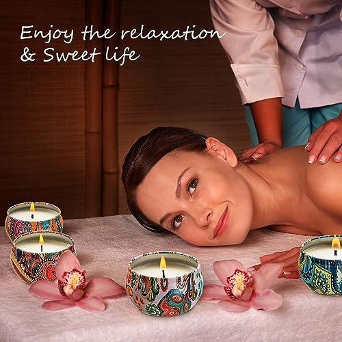 Set of 16 Small Scented Candles Soy Wax Aromatherapy Candles 2.5 OZ Portable - Image 5