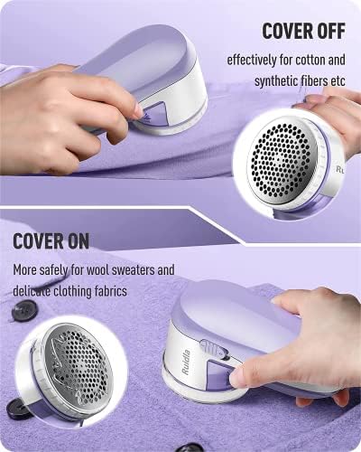 Ruidla Fabric Shaver Defuzzer, Electric Lint Remover, Rechargeable Sweater - Image 6