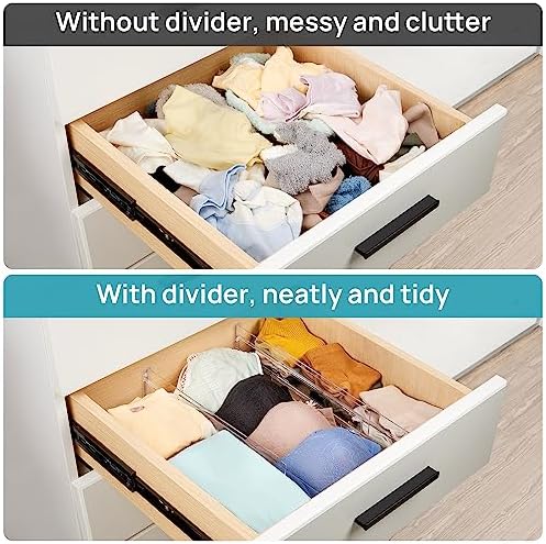 Drawer Dividers Organizers 8 Pack, Vtopmart Adjustable 3.2" High Expandable from - Image 4