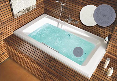 V-TOP Tub Stopper 2 Pack, 6 inches Large Silicone Drain Plug Hair Stopper Flat - Image 4