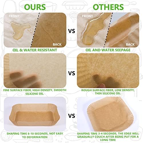 (125PCS) Air Fryer Liners, Air Fryer Disposable Paper Liner for Ninja Dual Air - Image 3