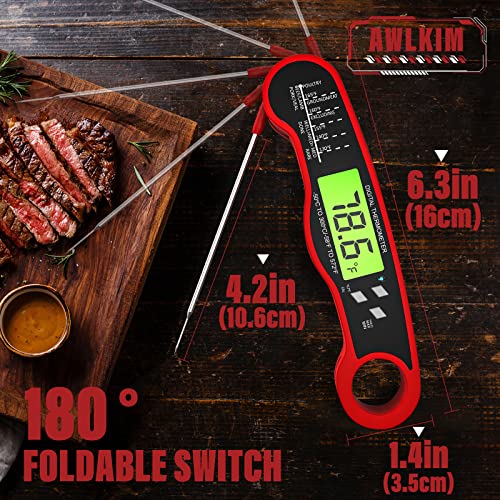 AWLKIM Meat Thermometer Digital - Fast Instant Read Food Thermometer - Image 3