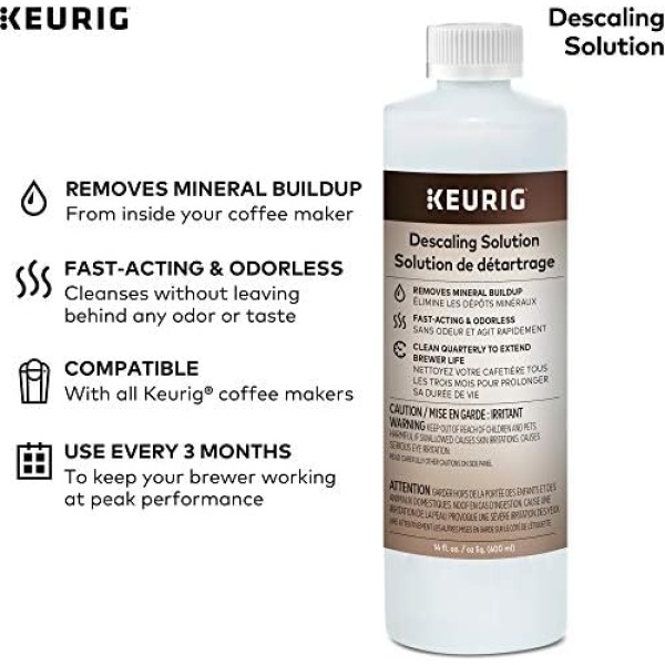 Keurig Brewer Cleaner Includes 14 oz. Descaling Solution, Compatible Classic/1.0 - Image 2