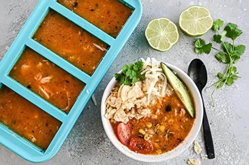 Souper Cubes 1-Cup Extra-Large Silicone Freezing Tray With Lid - Image 3