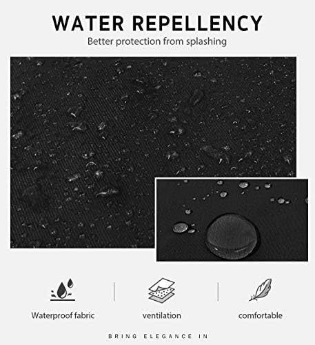 Syntus 2 Pack Adjustable Bib Apron Waterdrop Resistant with 2 Pockets Cooking - Image 3