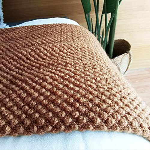 LOMAO Knitted Throw Blanket with Tassels Bubble Textured Lightweight Throws - Image 3