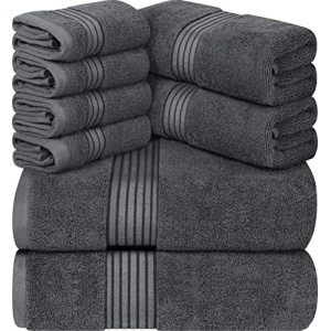 Utopia Towels - 8 Piece Premium Towel Set, 2 Bath Towels, 2 Hand Towels